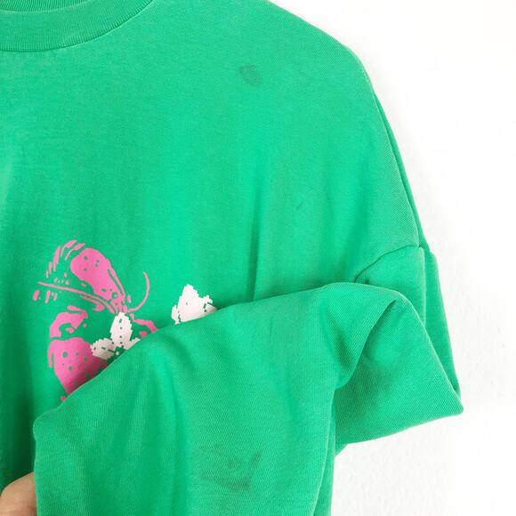 Pangaia x Future Nostalgia Dua Lipa 2022 Tour Sweatshirt Green Small - Picture 7 of 11